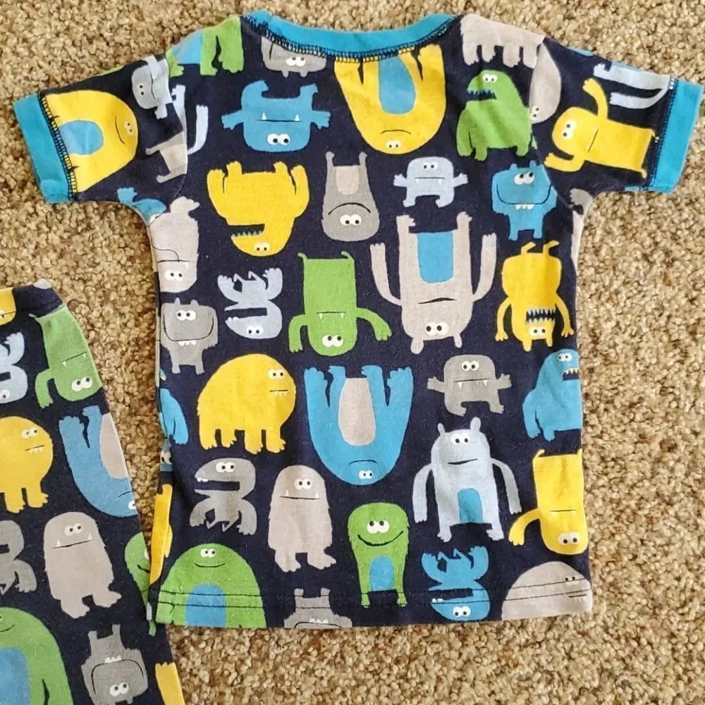 Carter's super comfy monster pajamas 12 months